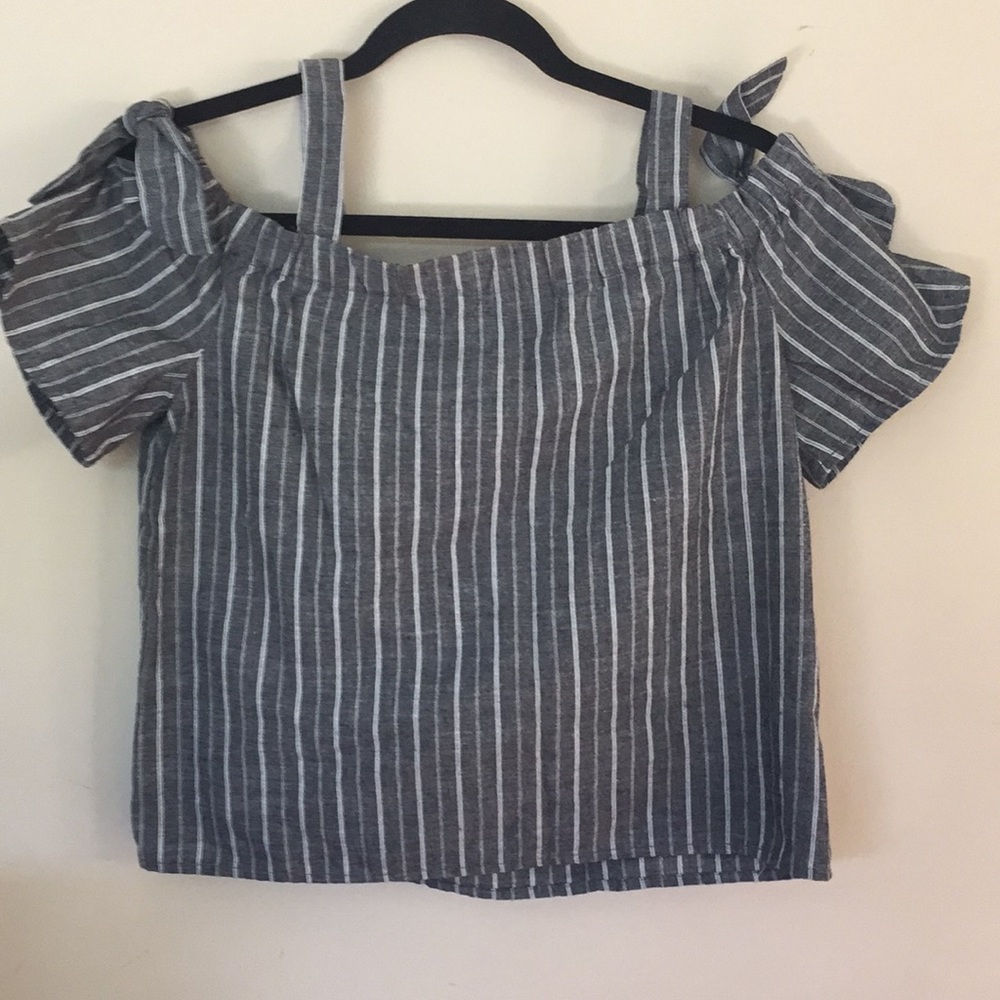 Striped Off the Shoulder Top